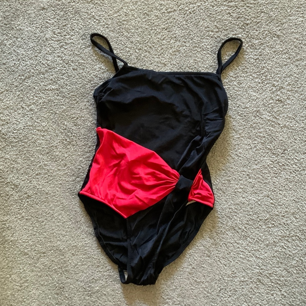 Jantzen - One Piece Black & Red Swimsuit